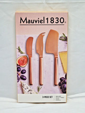 Mauviel 1830 3-tlg.  Käsemesser Set Messerset Edelstahl 3 teilig Kupfer Optik