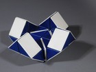 Very Large Snake (Rubik’s Twist) Origina from 80's Blue/White 24" Long! — photo 6