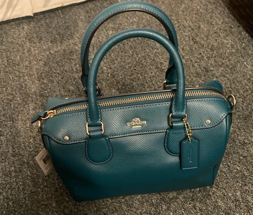 Borsa a mano Coach F36624 Mini Bennett Atlantic in pelle tracolla prezzo al pubblico consigliato $295