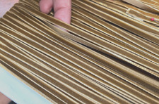 vintage 3/16" velvet 5mm ribbon trim antique gold 3yds made in Switzerland