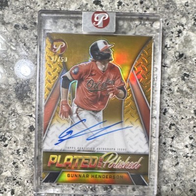 Topps 2025 Pristine Plated & Polished Gunnar Henderson Auto #37/50 Orioles