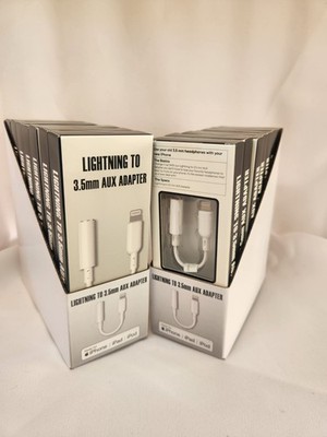 14 PC Lightning to Headphone Jack AUX Adapter For Apple iPhone X 11 12 13 14. 