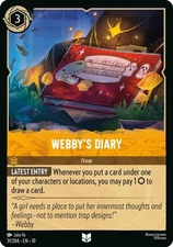 Disney Lorcana TCG Whispers in the Well - Webby's Diary - 31/204 FOIL Uncommon