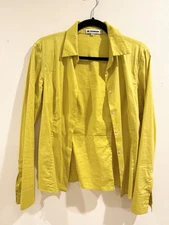 jil sander button up Shirt Top Blouse Women’s 36 90s Style 