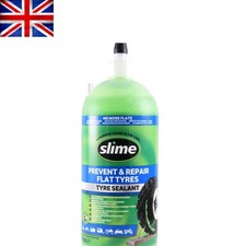 Slime 10031 Płaski uszczelniacz do naprawy przebicia opon, 946 ml - przyjazny dla środowiska i nietoksyczny