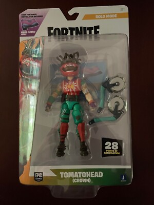 TOMATOHEAD CROWN Fortnite SOLO MODE 4'' Figure MANIC MOSAIC WRAP Code 2024 READ!!