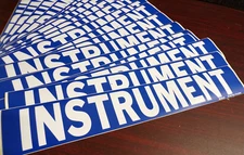 BRADY Pipe Marker, White, Instrument Air, 25PK, 7168-1 (G)