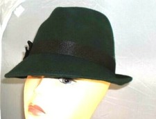 WOMEN'S TRILBY HAT GREEN