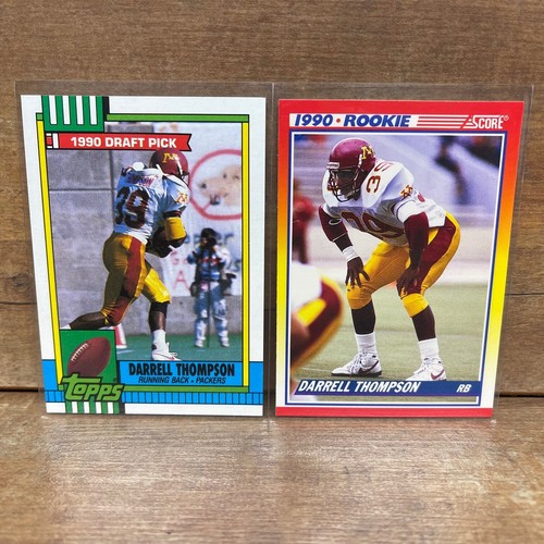 1990 Topps #155 Darrell Thompson Rookie RC Greenbay Packers SCORE #636 LOT - Bild 1 von 2