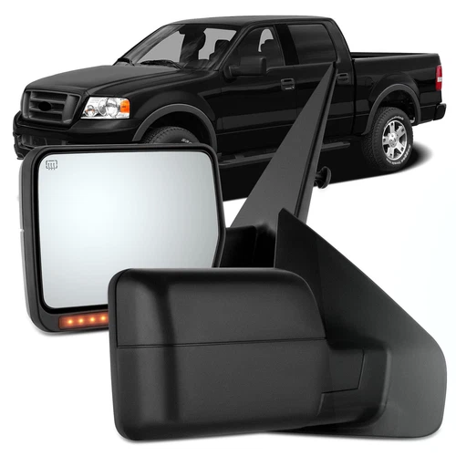 Power/Heated/Turn Signal Side Mirrors Pair For Ford F150 Pickup Truck 2004-2006