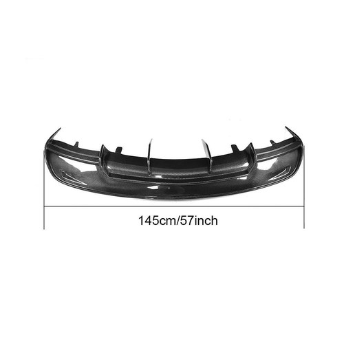 Fits Tesla Model S 60D P85 12-15 Carbon Fiber Rear Bumper Lip Diffuser Spoiler  - Picture 10 of 11
