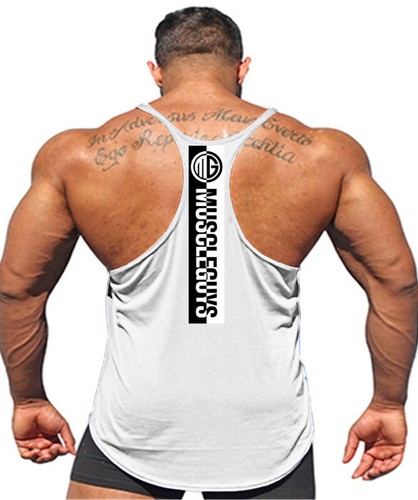 Men's Tank Tops Sleeveless Workout Shirts Gym Muscle Athletic Bodybuilding Tee - Picture 24 of 36