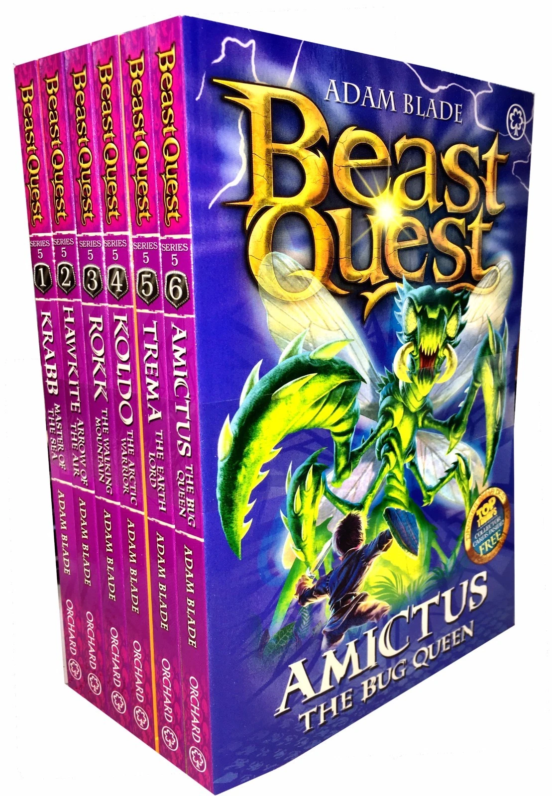 Beast Quest Series 5 The Shade Of Death 6 Books Collection Box Set