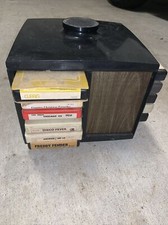 Stowaway 8 Track Cassette Tape 24 Holder Spinning Carousel Holder With 16 Tapes