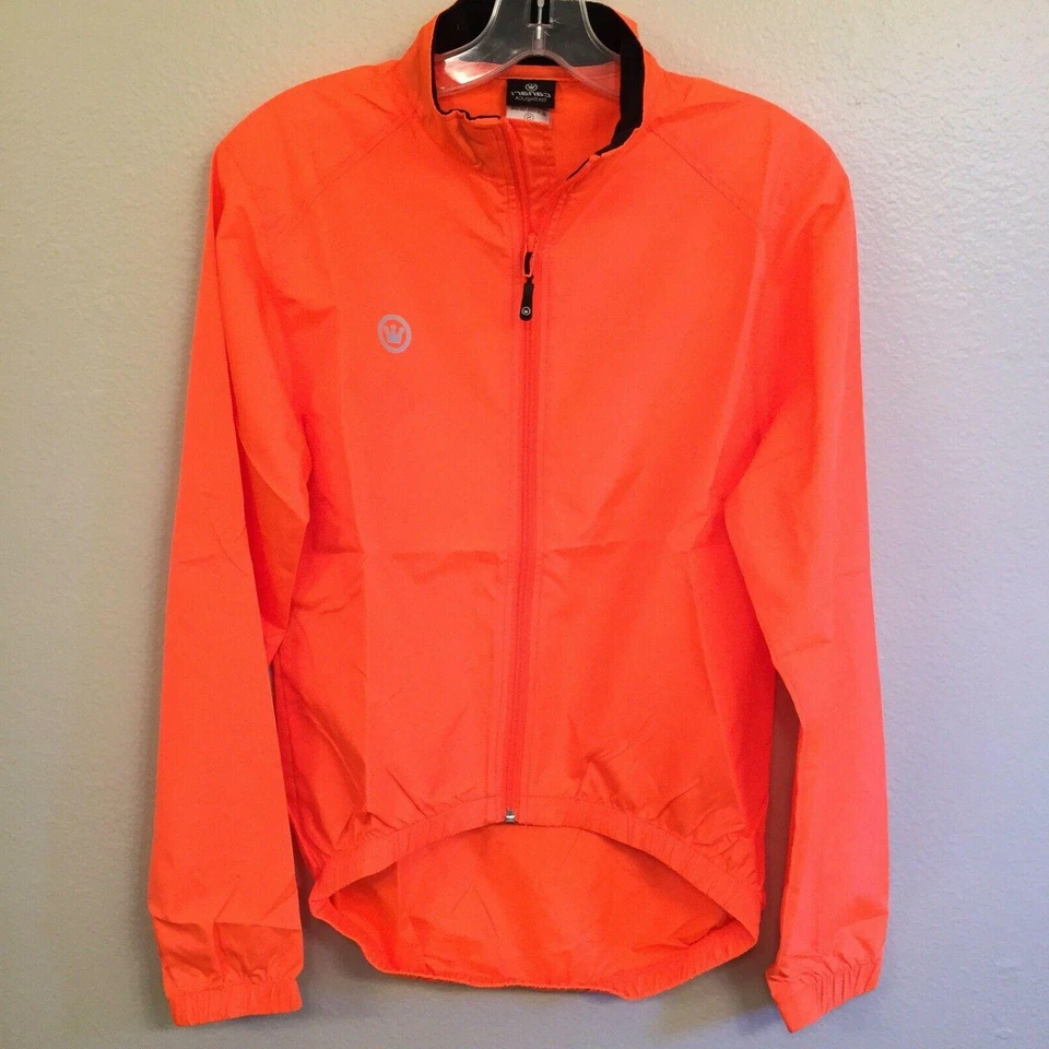 New Canari Womens L Radiant Windshell Jacket Solar Orange Cycling Bike Cycle Foto 4 de 4