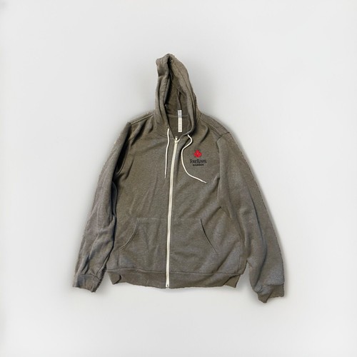 Four Roses Bourbon Whiskey Zip up Hoodie Jacket Grey XL