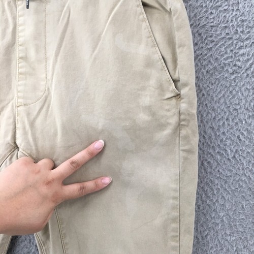 Pacsun Jogger Pants Mens Medium Beige Pull On Elastic Waist Skinny Fit Zip Ankle - Picture 5 of 17