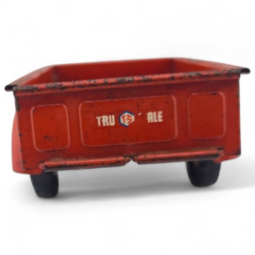 Vintage Carter Tru Scale Red Flair-Side Farm Utility Trailer Nice - Picture 4 of 9