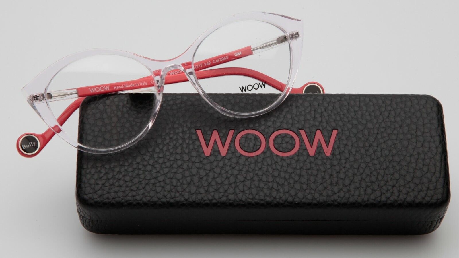 NEW WOOW Bolly Wool 1 Col 2063 Pink Cristal EYEGLASSES FRAME 51-17-142 B43mm