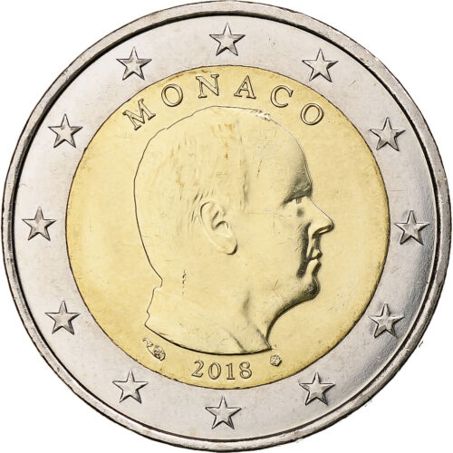 [#1281893] Monako, Albert II, 2 Euro, 2018, Monnaie de Paris, Bimetalik, UNZ - Zdjęcie 1 z 2