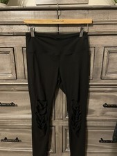 black women  s large leggings with slits