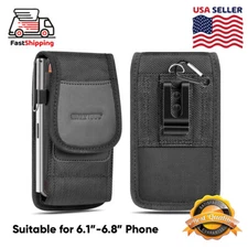 Cell Phone Vertical Pouch With Belt Clip Carrying Case Card Holder Holster Cover