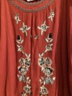 Jam & Peppar Girls’ Rust Embroidered Cold Shoulder Dress Size 16 — photo 4