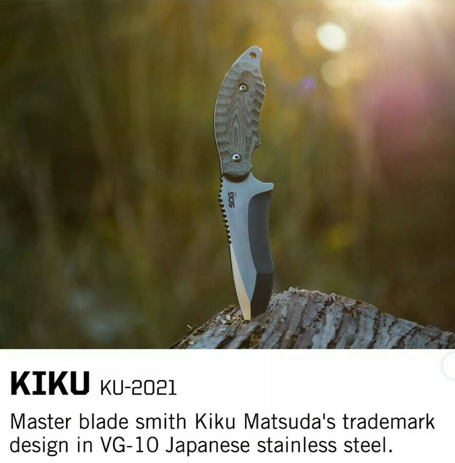 Sog Kiku Matsuda Premium SUPER STEEL ORGIJapanese VG10.micarta