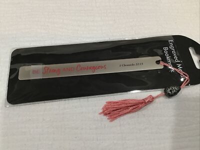 BE STRONG AND COURAGEOUS METAL BOOKMARK By Peter Pauper Inc. Press - Hardcover