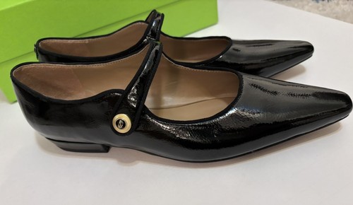 Sam Edelman Jene Black Patent Pointy Mary Janes Size 8M