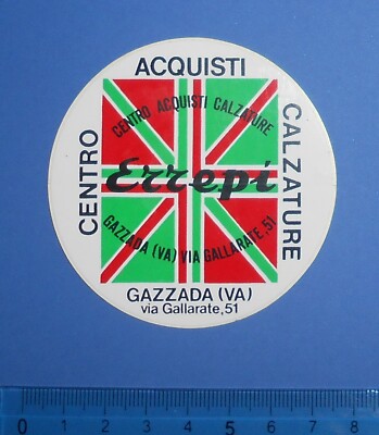 VINTAGE STICKER STICKER REGIONAL STICKER ERREPI SHOES GAZZADA VARESE