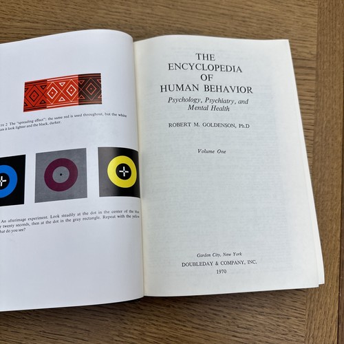 The Encyclopedia of Human Behavior Vols 1 & 2 Robert M.Goldenson Slipcase - Picture 9 of 13