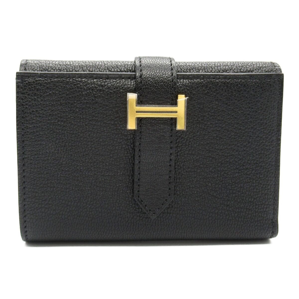 HERMES Bearn Combine Tri-fold compact Wallet purse B Chevre HERMES Bearn Combine Tri-fold compact Wallet purse B Chevre
