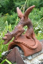 Dragon roof finial half round or 110° angled stone ridge tile "Brighton" 