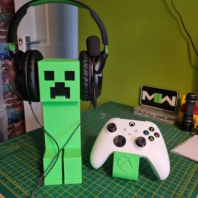 Ps5.  Xbox Minecraft Style Creeper Gaming Headset, Kopfhörer Ständer