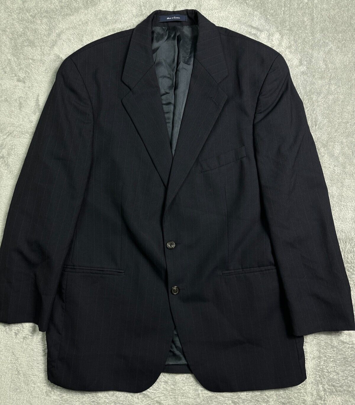 RRL, Vintage Ralph Ralph Lauren Mens 40 RRL Wool Navy Blue Coat Blazer Suit Jacket CA