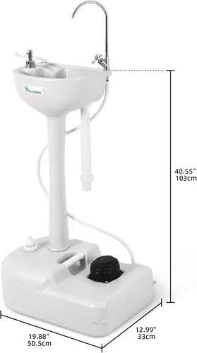 Upgrated Portable Sink Camping Hand Washing Station with 17 L Wash Basin Stan... - Picture 7 of 8