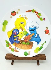 Sesame Street Big Bird Plastic 5" Bowl & Plate Muppets Inc. Cute Vintage 