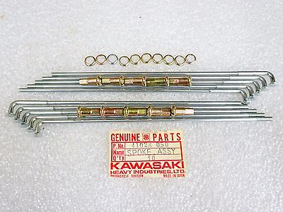 Kawasaki NOS NEW 41028-050 Front Outer Spoke Assy (10) F11 F11M 250 1973-75  | eBay