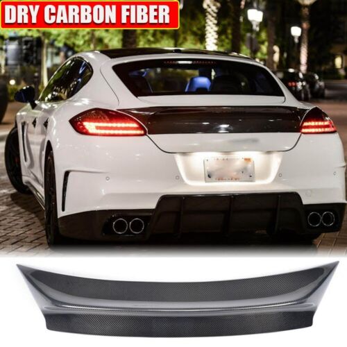 Fits Porsche Panamera 2010-2013 Rear Trunk Spoiler Boot Wing Lip REAL CARBON  - Picture 1 of 17