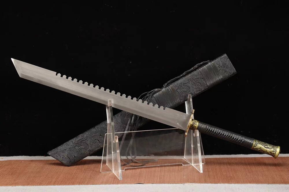 Gear Shaped Short Dao Sharp Chinese KUNGFU Broadsword Sword