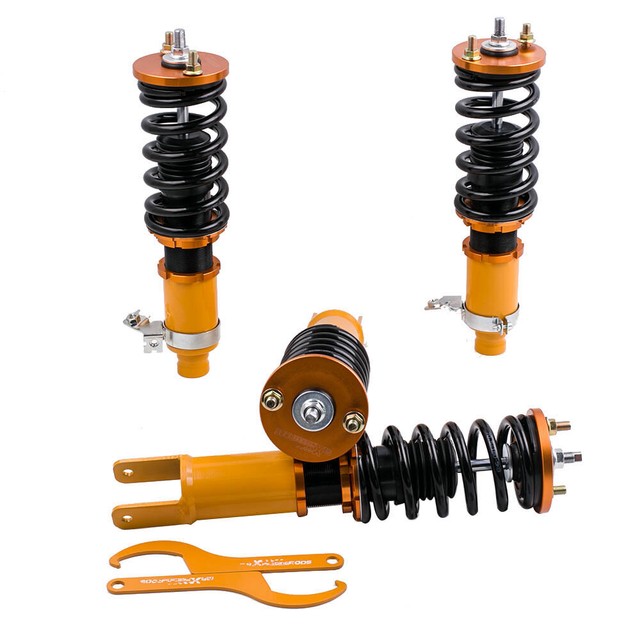 Coilover Spring Struts For Honda Civic 6th Gen Ek Ej Em 1996 00 Height Adj For Sale Online Ebay