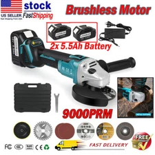 125mm Brushless Cordless Angle Grinder Cutting Polishing Battery For Makita 18V