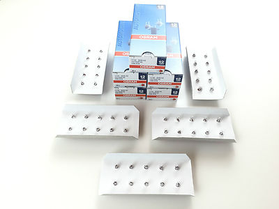 50x OSRAM 12V 1,1W BX8,4D LAMPE 2473MFX6 LAMPE LEITERPLATTENBAU INNENRAUMLEUCHTE