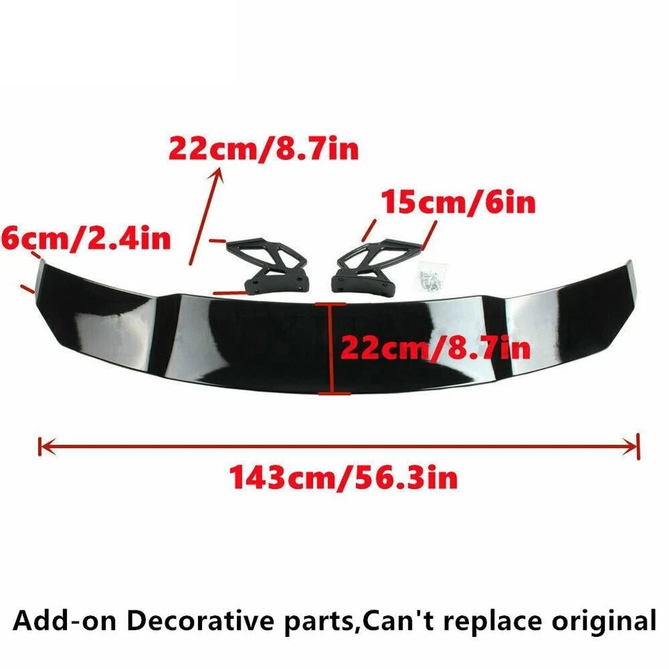 Universal Fit For Oldsmobile Alero 99-04 Racing GT Style Rear Trunk Spoiler Wing Foto 2 de 4