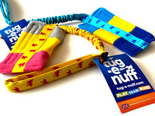 Hundespielzeug Tug E Nuff Bungee Food Bag Tug Hundedummy blue yellow blau gelb