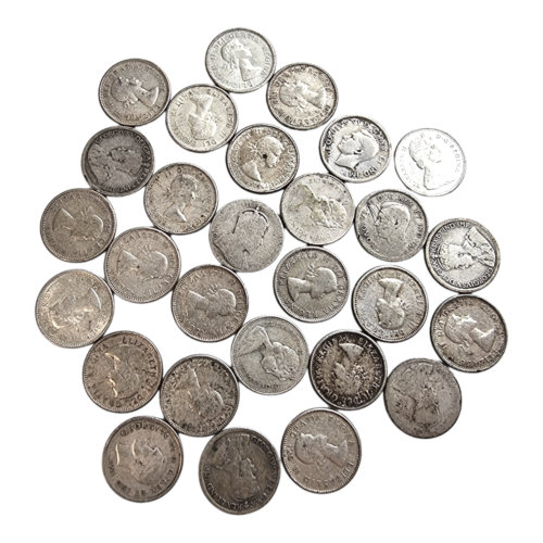 Canada 10 Cents argent George V / VI / Elizabeth II - LOT 28 monnaies diverses - Bild 1 von 5