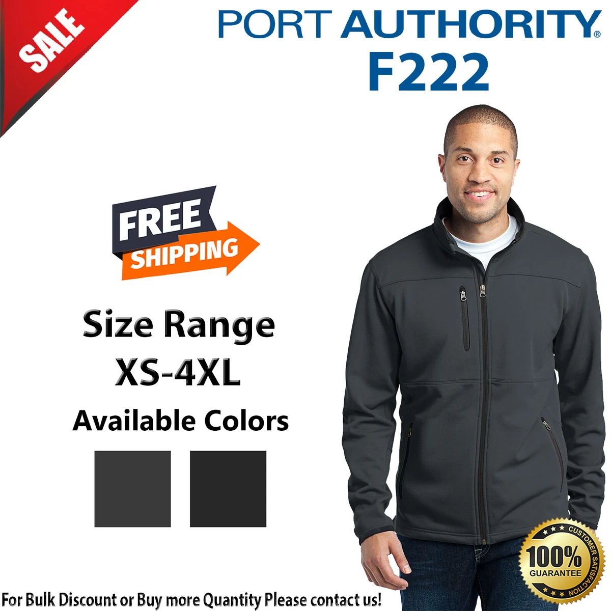 Port authority clearance pique fleece jacket