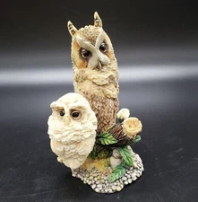 Hamilton: Russell Willis Nesting Instincts Peaceful Perch Owl Figurine 4.5" 
