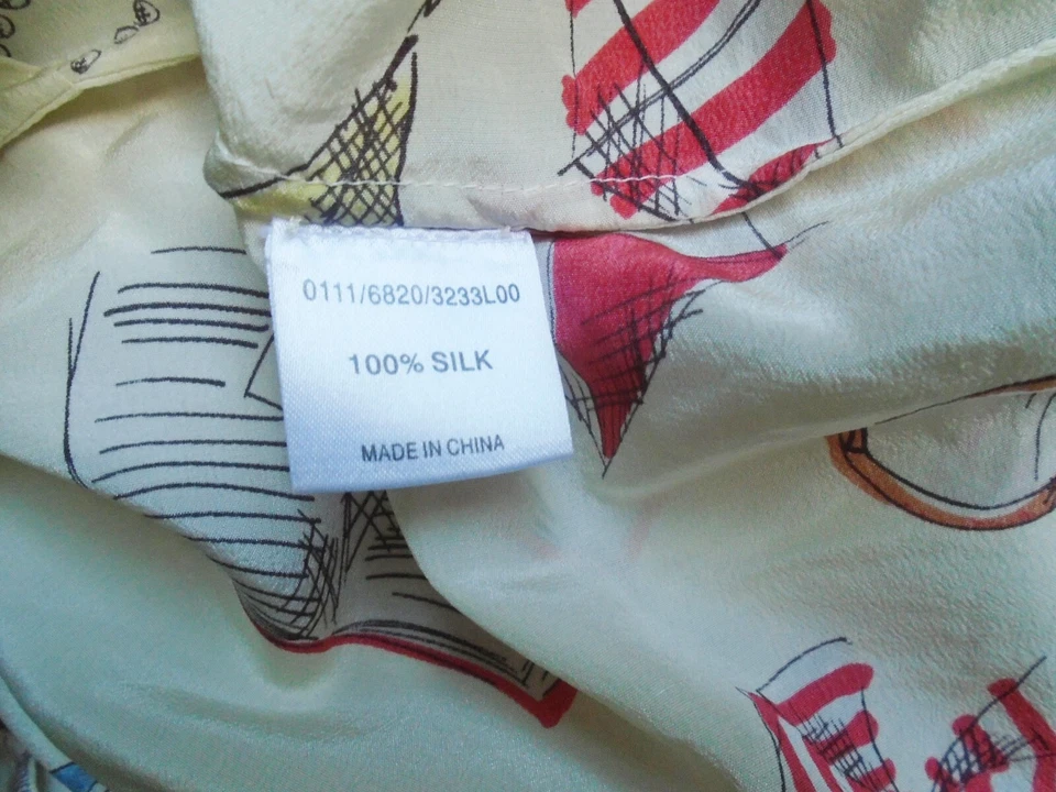 NW3 Hobbs Lazy Days Kite Hill Top cream printed cami 100% silk Size 10 vgc - Imagem 3 de 4